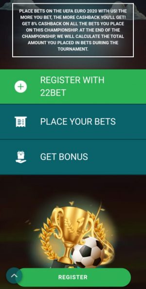 EURO 2020 22bet Promotion