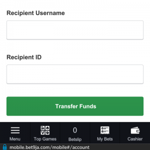 Bet9ja Transfer