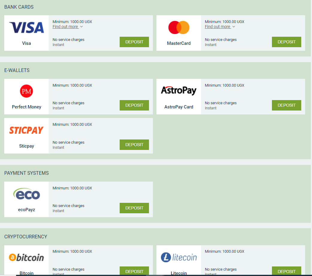 Melbet Uganda Deposit Method