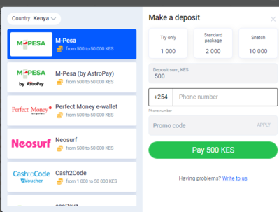 Cyberbet Kenya Mpesa Paybill Payment