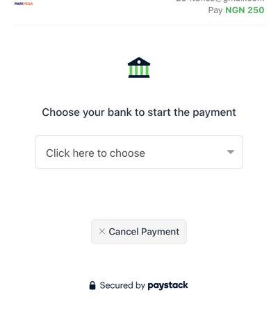 How to deposit into Paripesa with Bank Payment