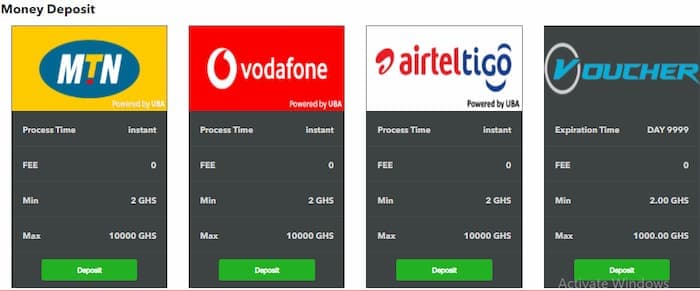 mybet deposit methods screen