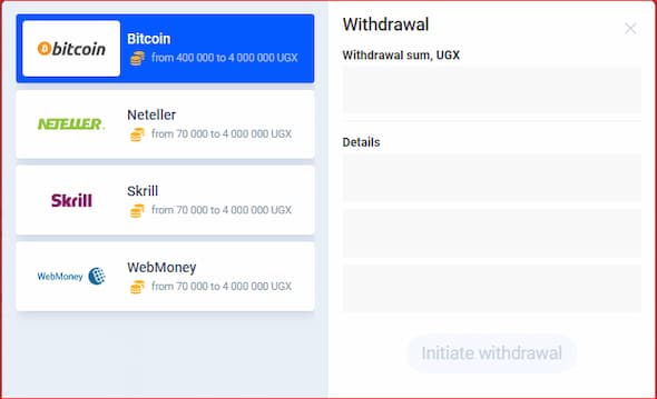 cyberbet uganda bitcoin withdrawal method