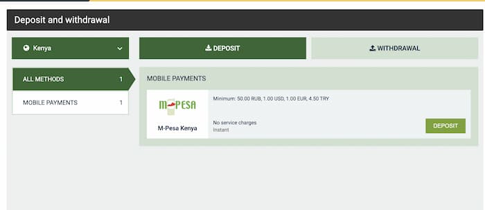 melbet kenya deposit methods