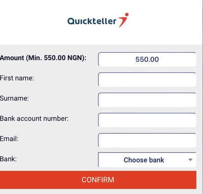 Quickteller Paripesa withdrawal