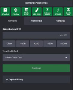 Bet9ja Instant Deposit