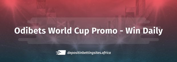 Odibets world cup 2022 promotion with daily prizes