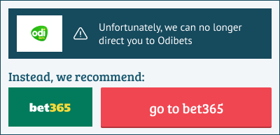 Odibets redirect to bet365