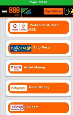 888bet Tanzania Payment Methods