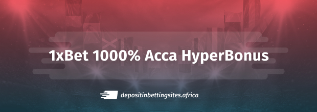 1xbet 1000% Acca Bonus