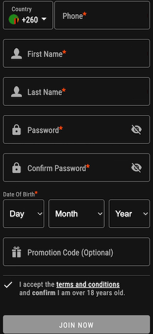 Bwin Signup Form Zambia